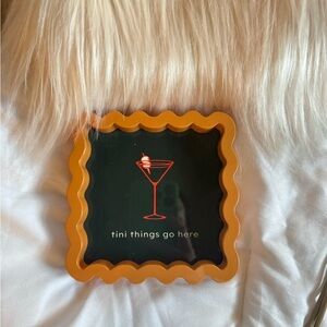 Tini Things Orange Wavy Coaster